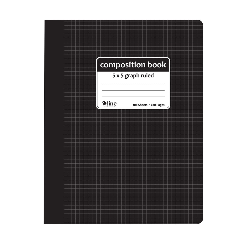 Comp Notebook Graph Ruled 5x5 Blk