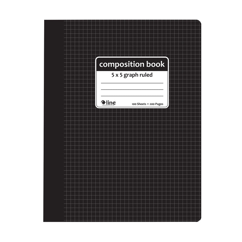 Comp Notebook Graph Ruled 5x5 Blk