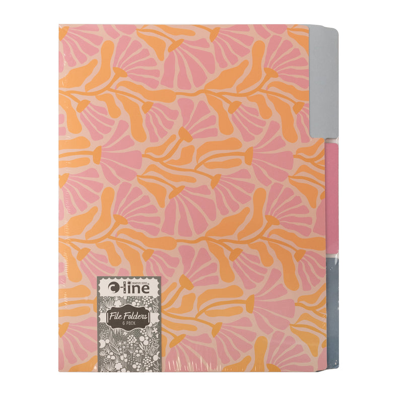 File Folders Assorted Designs 6/pk Signature Series