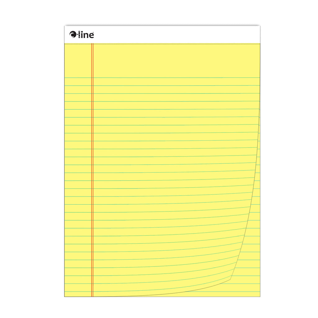 Legal Pad Wide Ruled Yellow
