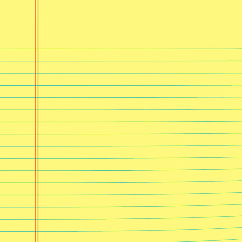Legal Pad Wide Ruled Yellow
