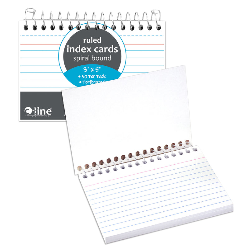3x5 Spiral Bound Index Card Book