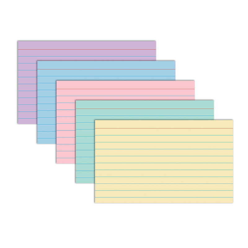 3 X 5 Index Cards Ruled Asst Colors
