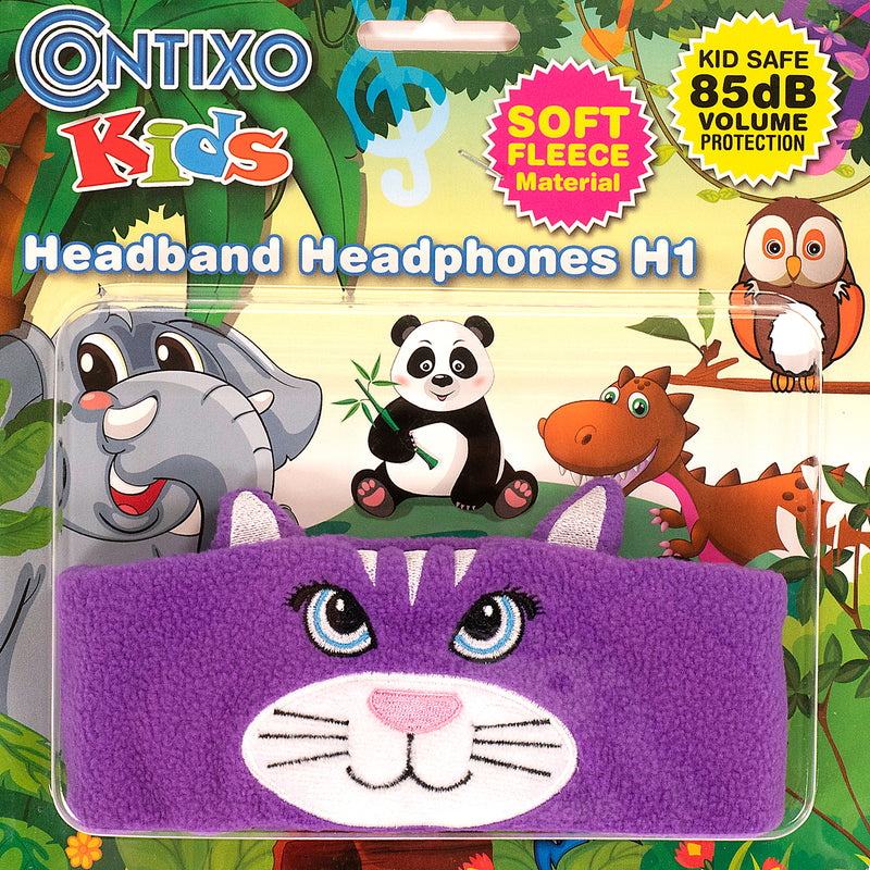 Cat Fleece Headband Headphones