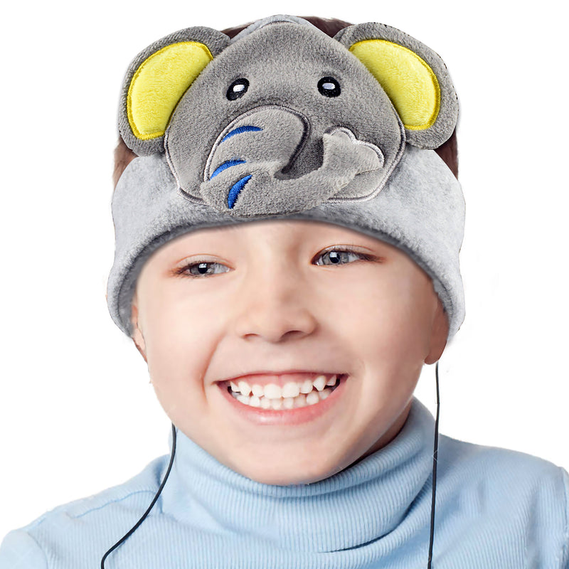 Elephant Fleece Headband Headphones