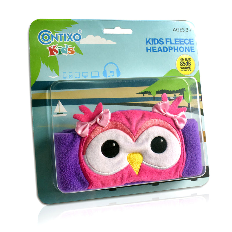 Owl Fleece Headband Headphones