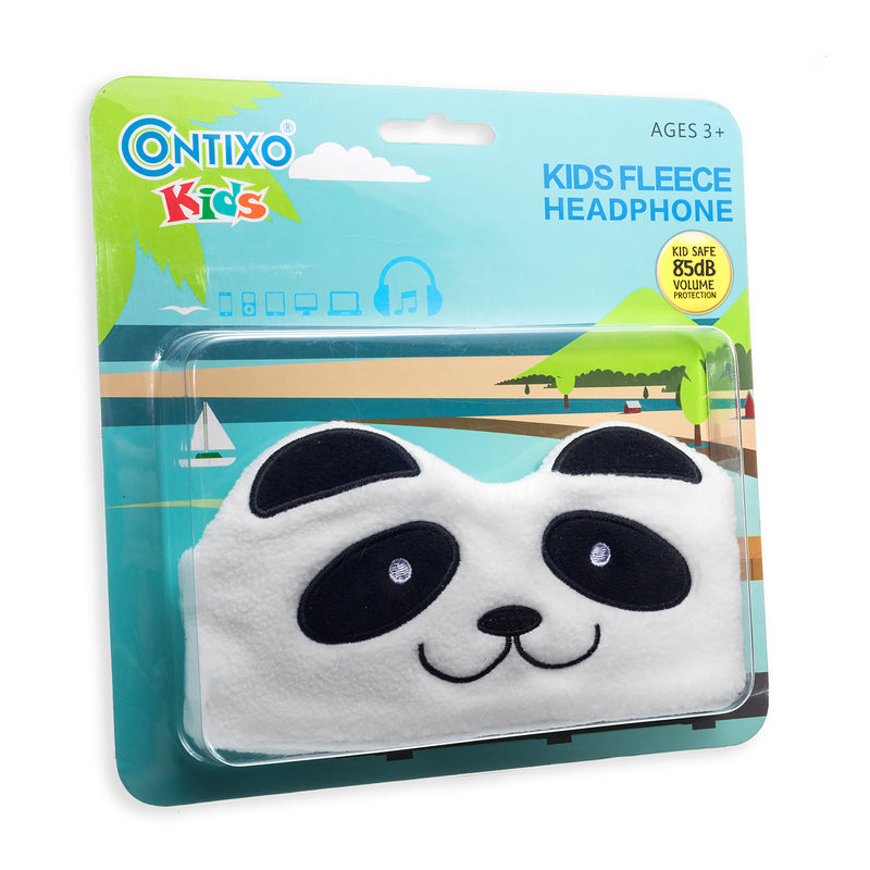 Panda Fleece Headband Headphones