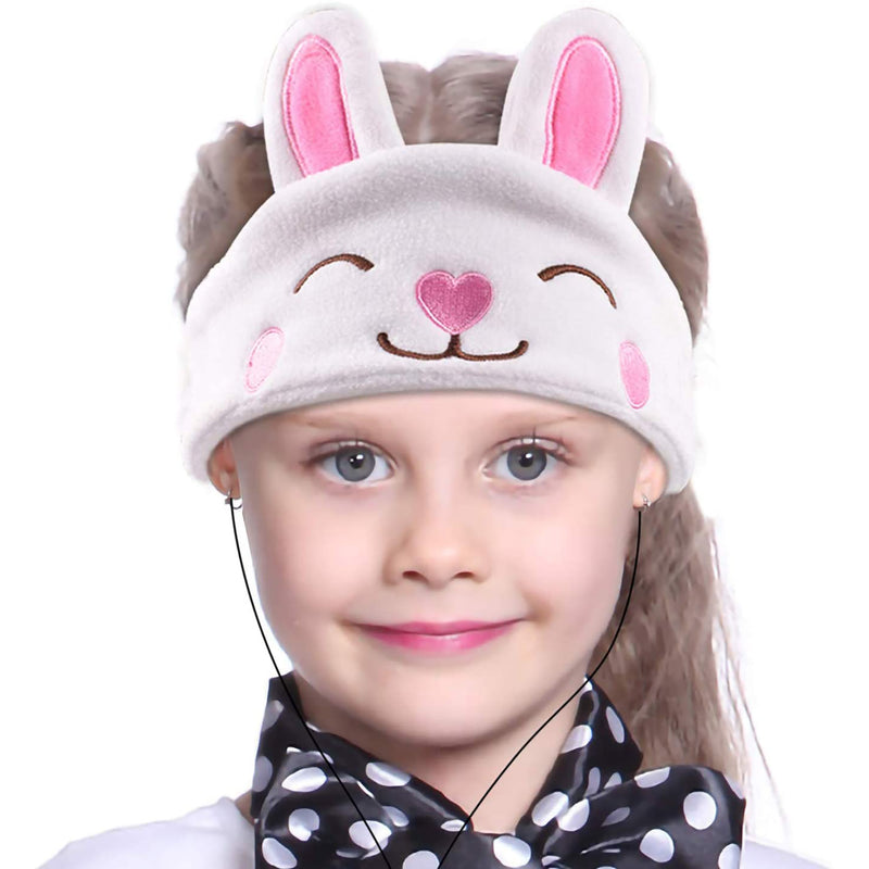 Rabbit Fleece Headband Headphones