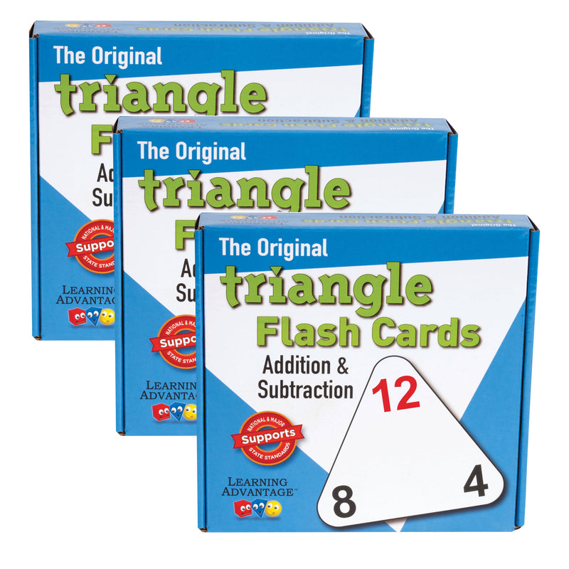 (3 Pk) Triangle Flashcards Add/sub