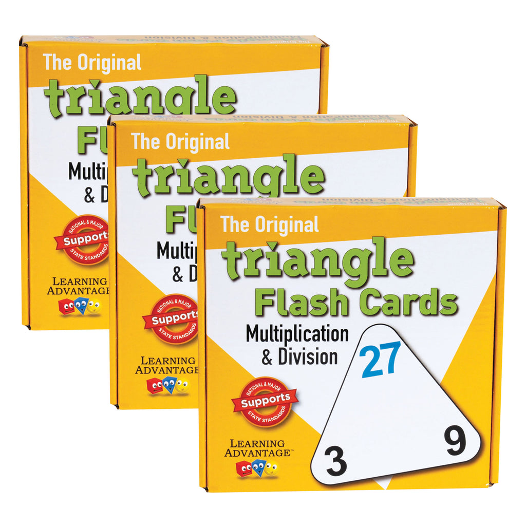 (3 Pk) Triangle Flashcards Mult/div