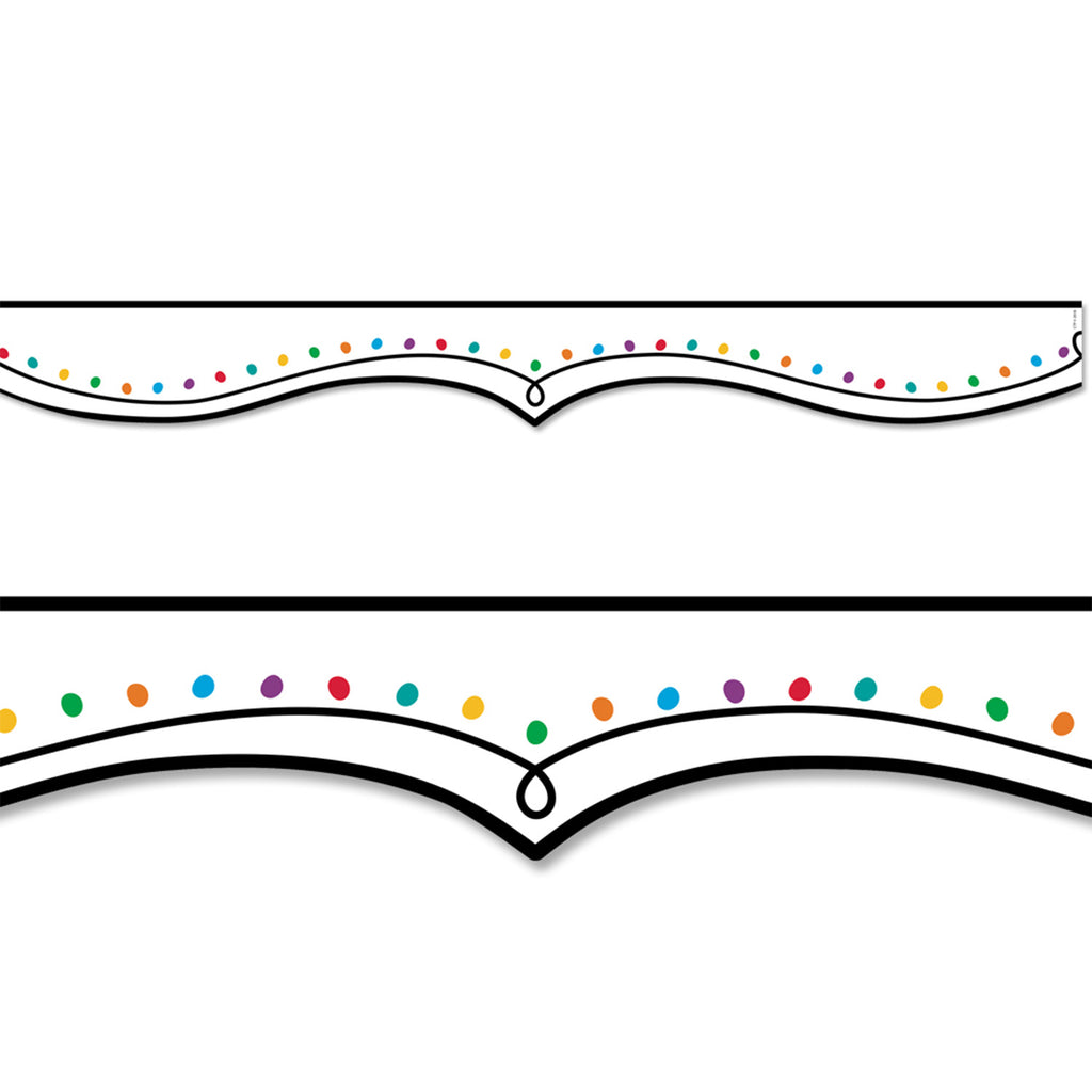 Color Dotted Swirl Ez Border