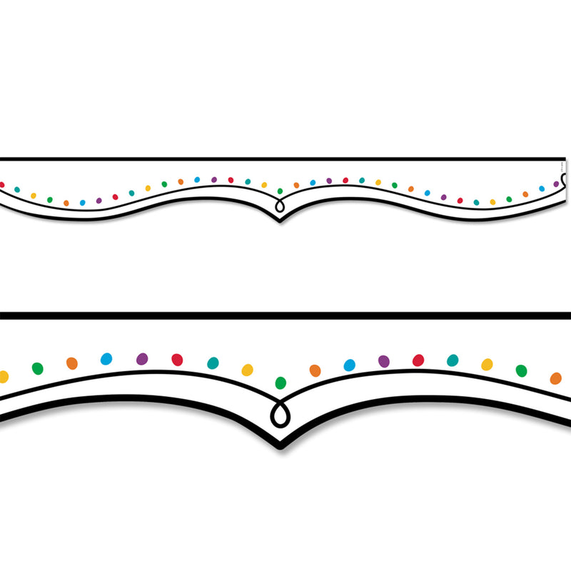 Color Dotted Swirl Ez Border