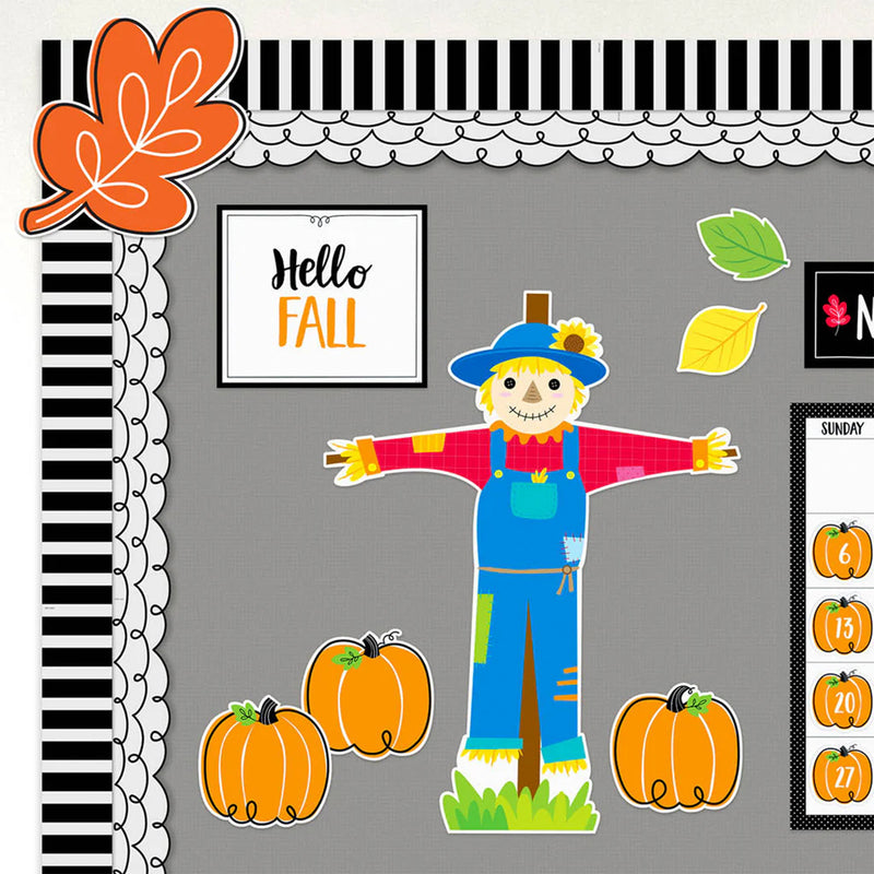 Doodle Pumpkin 6in Cutouts Core Decor