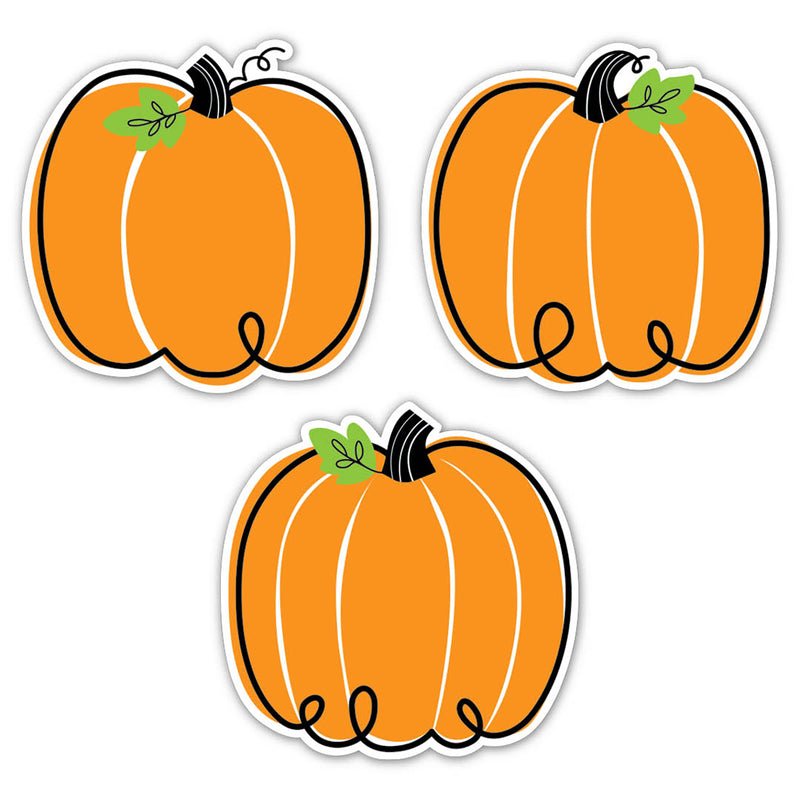 Doodle Pumpkin 6in Cutouts Core Decor