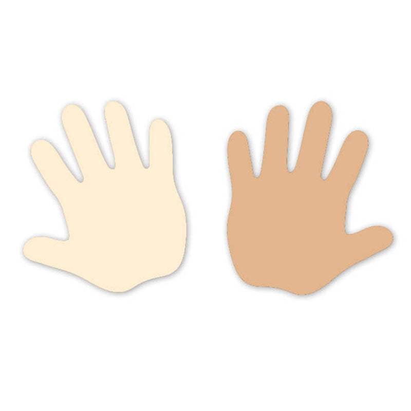 Multicultural Hands 6in Cutouts