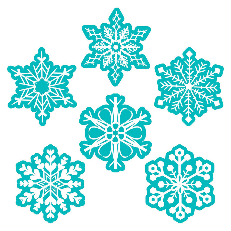 Snowflakes 6in Designer Cutouts
