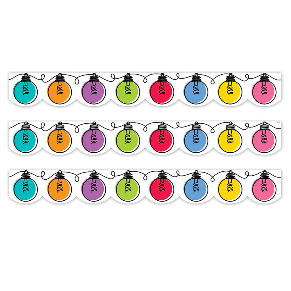 Core Decor Colorful Doodle Lights EZ Border, 48 Feet Per Pack, 3 Packs