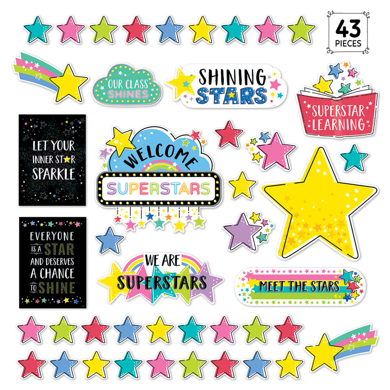 Shine Bright Bulletin Board Set, 43 Pieces