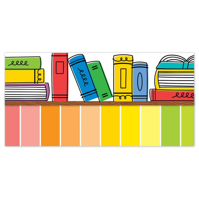 Doodle Bookshelf Cd Ez Border