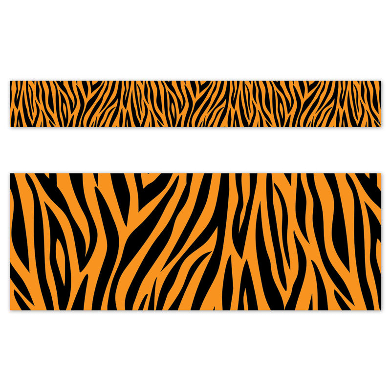 Jungle Friends Tiger Stripes EZ Border, 48 Feet Per Pack, 3 Packs