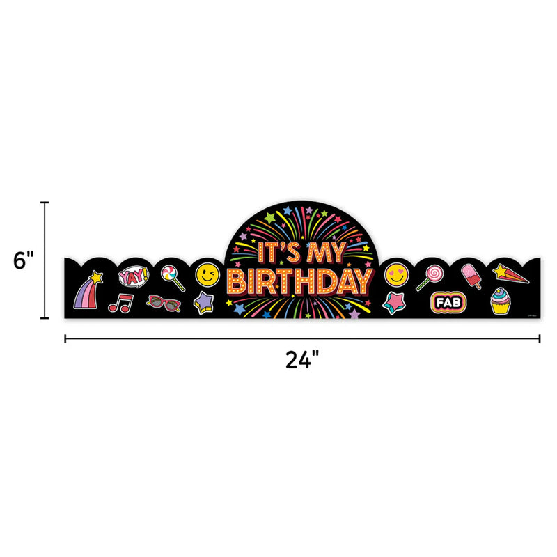 Core Decor Happy Birthday Crowns, Pack of 30