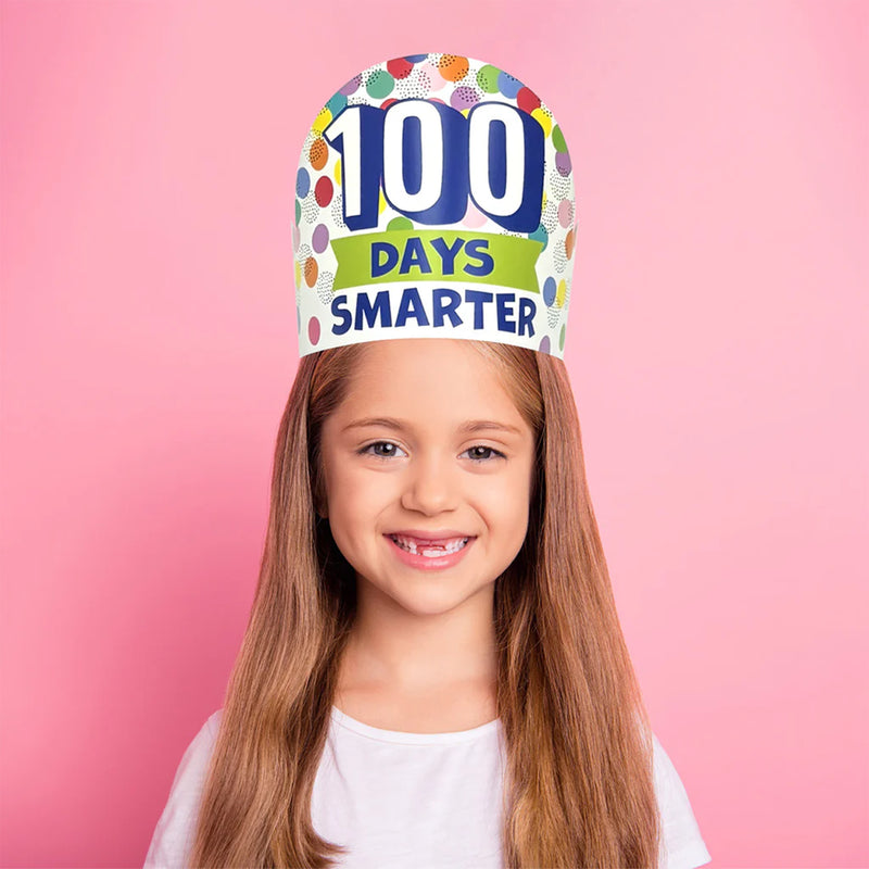 Core Decor Happy 100th Day Crowns, Pack of 30