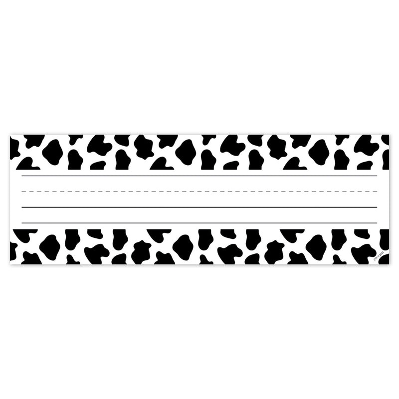 Farm Friends Cow Print Name Plates
