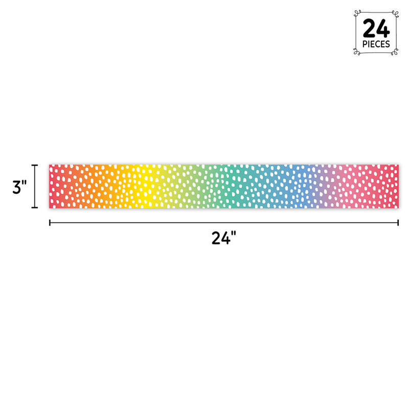 Messy Dots On Rainbow Ez Border