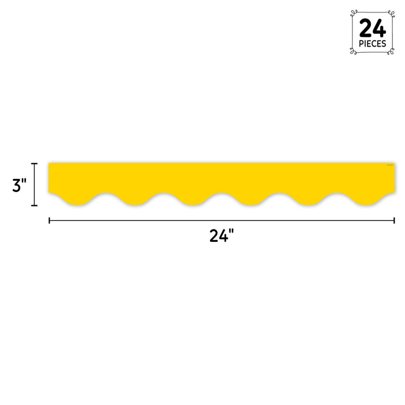 Core Decor Yellow Wavy Ez Border