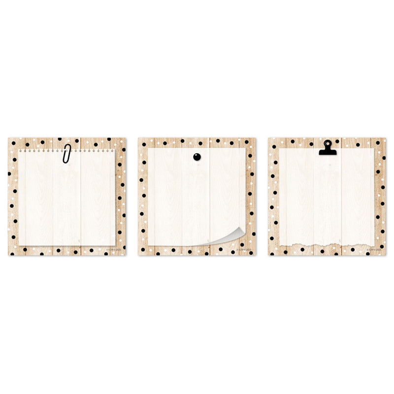 Polka Dots On Wood 3in Cut-outs