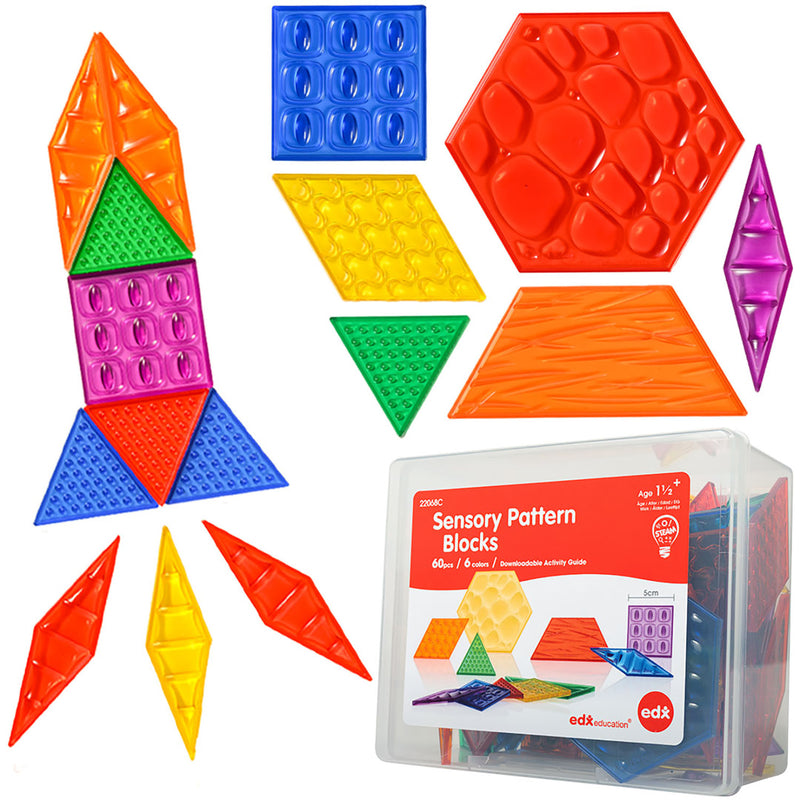 Translucent Sensory Pattern Blocks