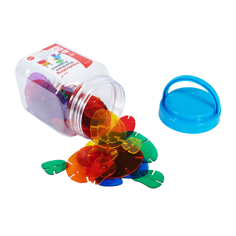 Interlocking Rainbow Pebbles Mini Jar