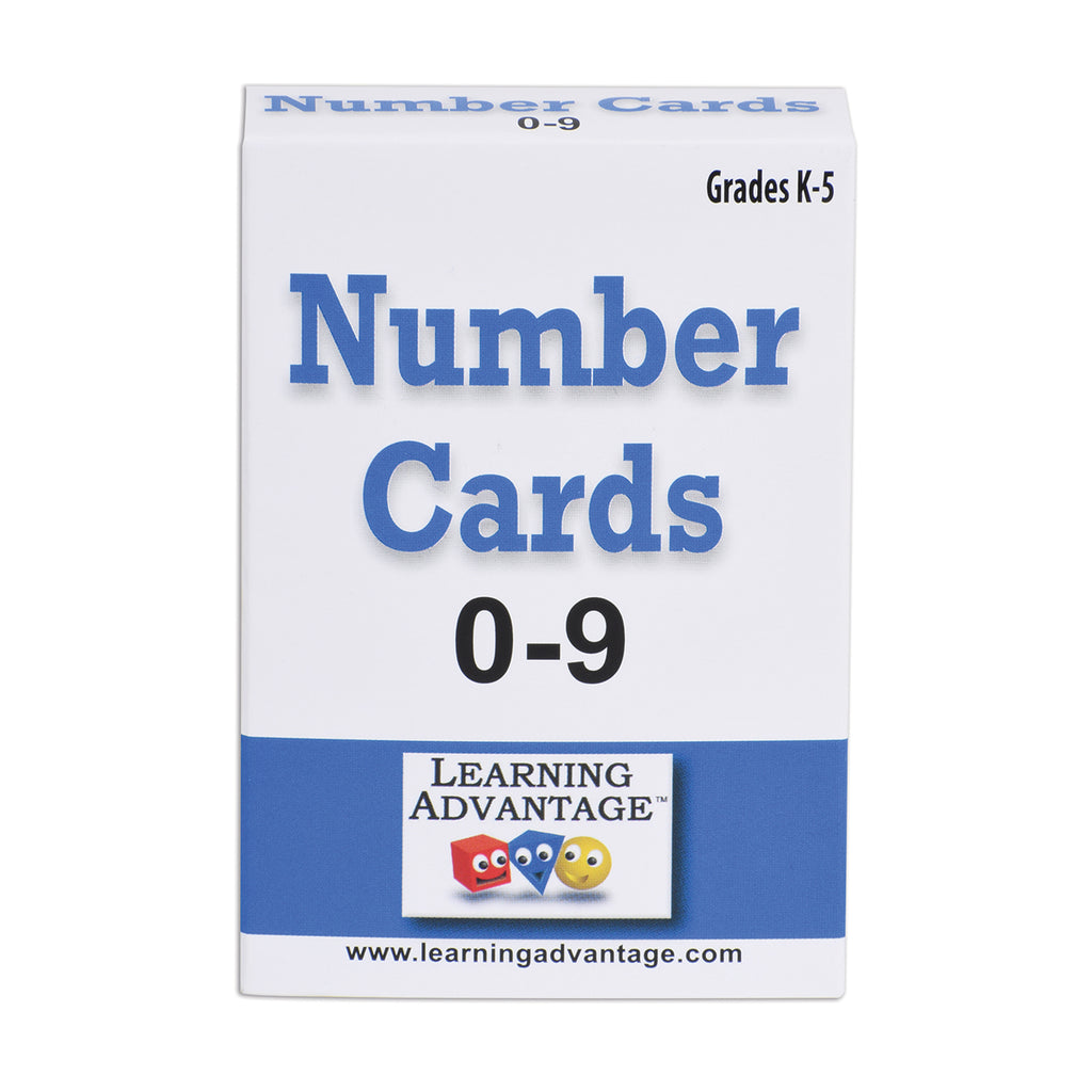 Number Cards 0 Thru 9 Black