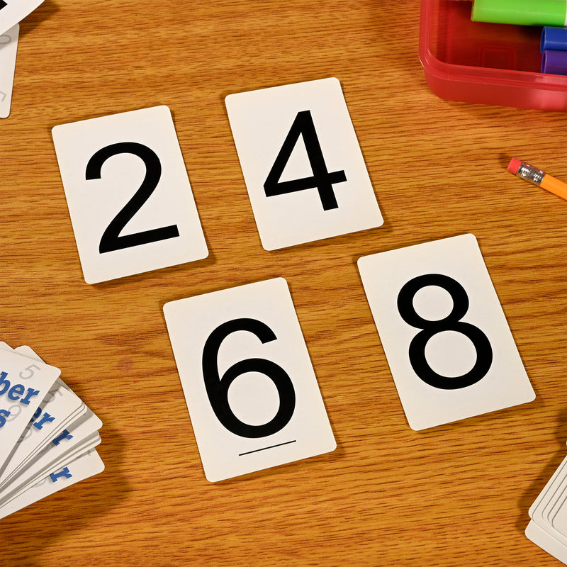 Number Cards 0 Thru 9 Black