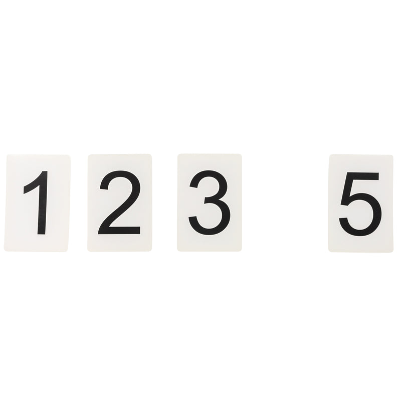 Number Cards 0 Thru 9 Black