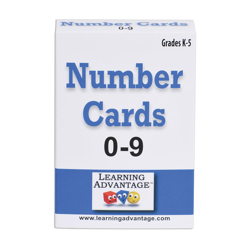 Number Cards 0 Thru 9 Black