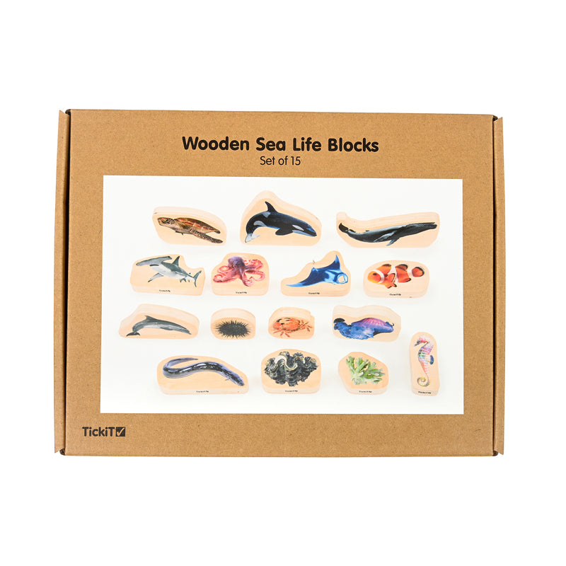 Wooden Sea Life Blocks