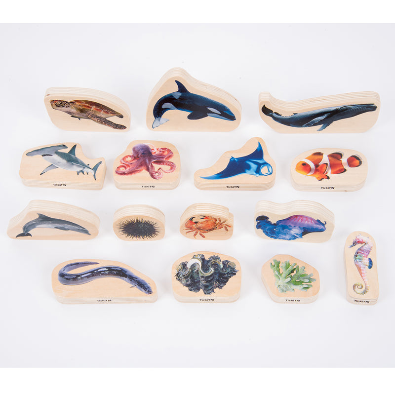 Wooden Sea Life Blocks