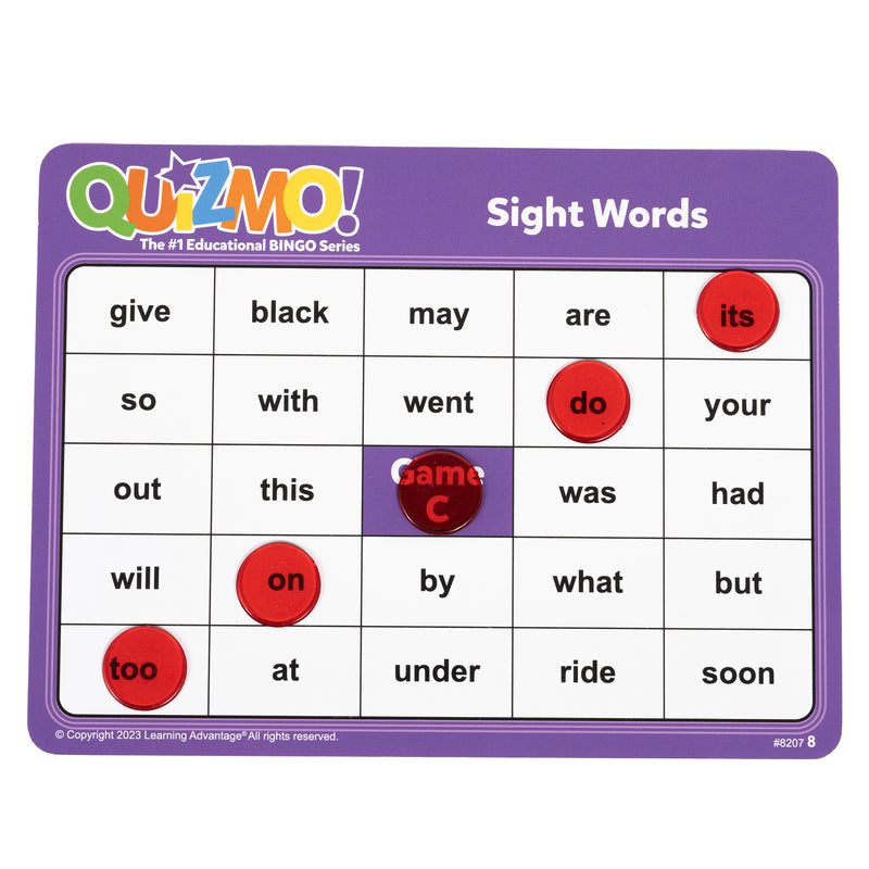 Quizmo Sight Word Set 1
