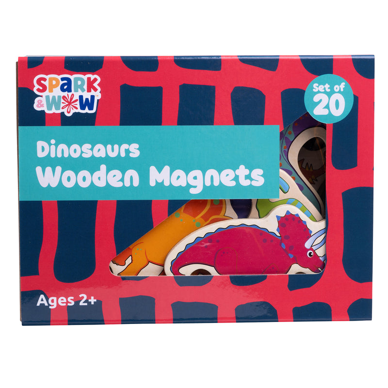Wooden Magnets Dinosaurs 20/st