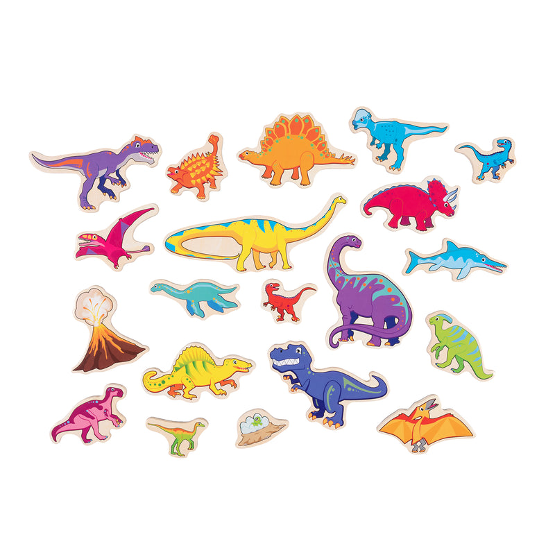 Wooden Magnets Dinosaurs 20/st
