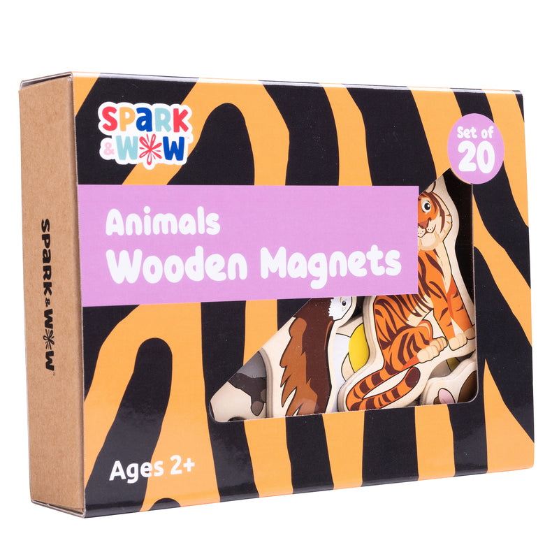 Wooden Magnets Animals 20/st