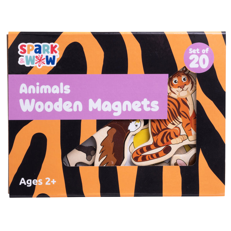 Wooden Magnets Animals 20/st