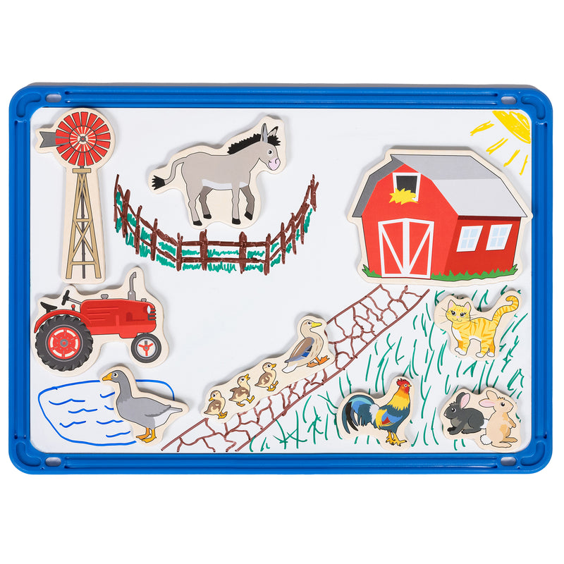 Wooden Magnets Farm 20/st