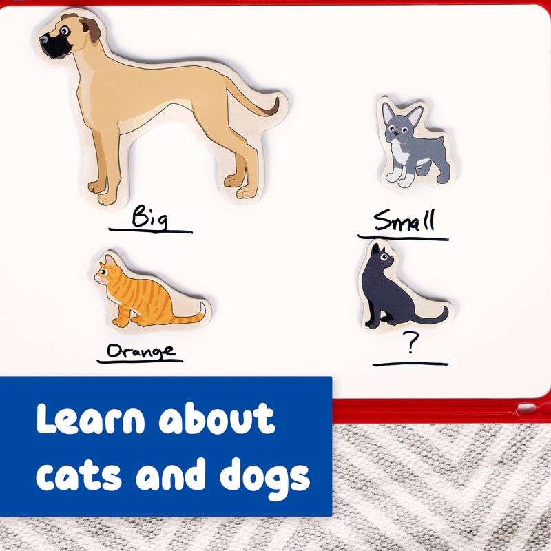 Wooden Magnets Cats & Dogs 20/st