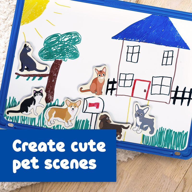 Wooden Magnets Cats & Dogs 20/st
