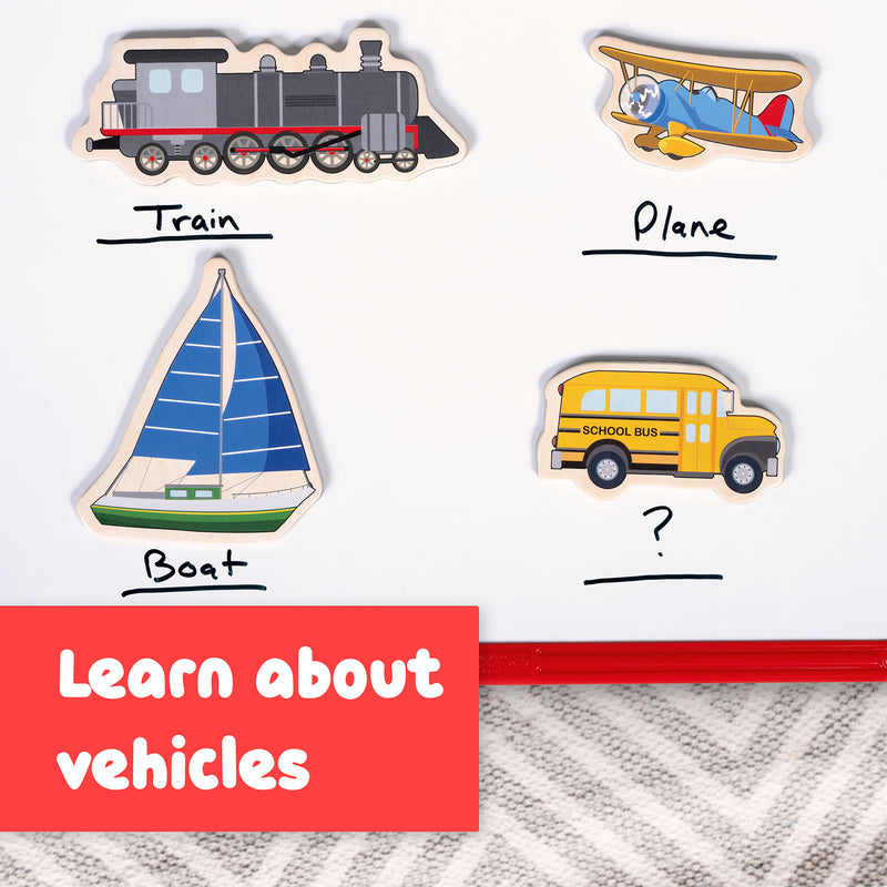 Wooden Magnets Transport 20/st
