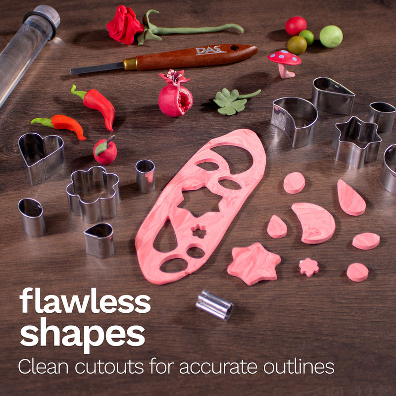 Modeling Clay Metal Cutters 12ct