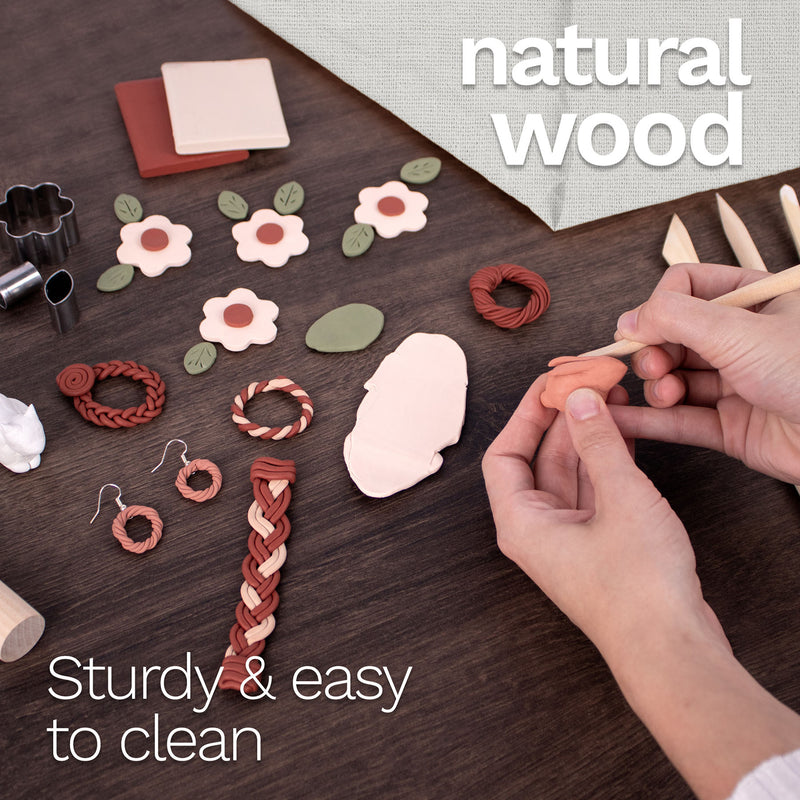 Modeling Clay Tool Hardwood Set 2ct