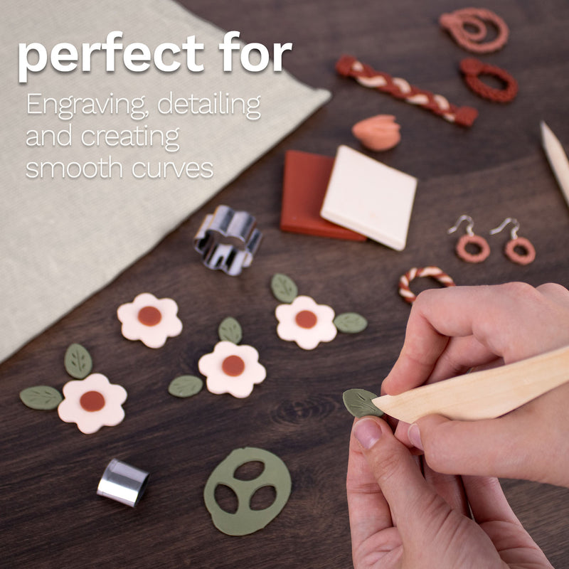 Modeling Clay Tool Hardwood Set 2ct
